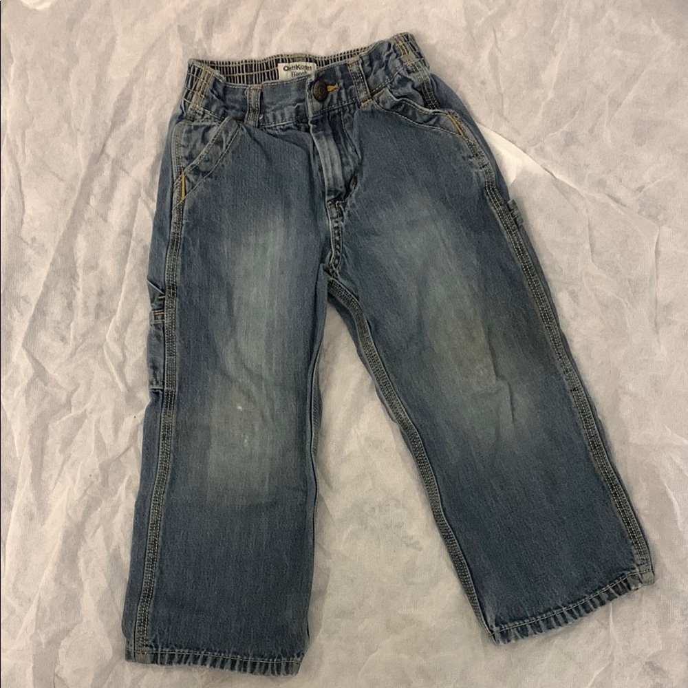 Blue Relaxed Fit Denim Jeans with Faded Details